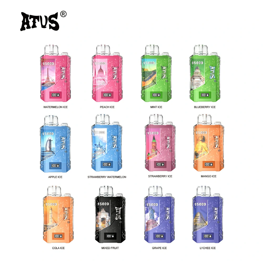 Original Factory ATVS 15000 Puffs Distributor Wholesale Vape Disposable Pod 5% Nicotine 20ML Oil Disposable Electronic Cigarette Digital Screen Box Disposable Vape Wholesale Bulk Buy