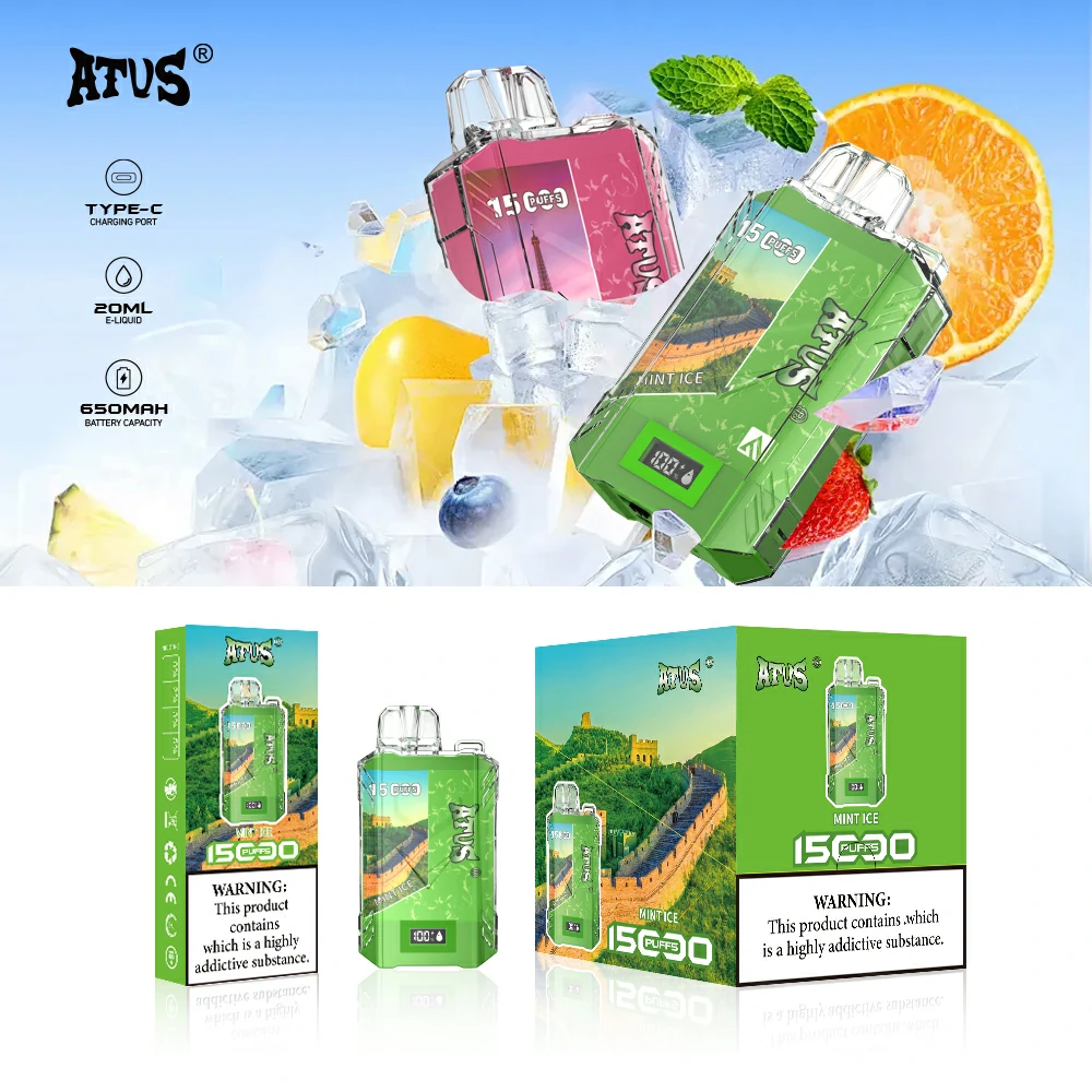 Original Factory ATVS 15000 Puffs Distributor Wholesale Vape Disposable Pod 5% Nicotine 20ML Oil Disposable Electronic Cigarette Digital Screen Box Disposable Vape Wholesale Bulk Buy