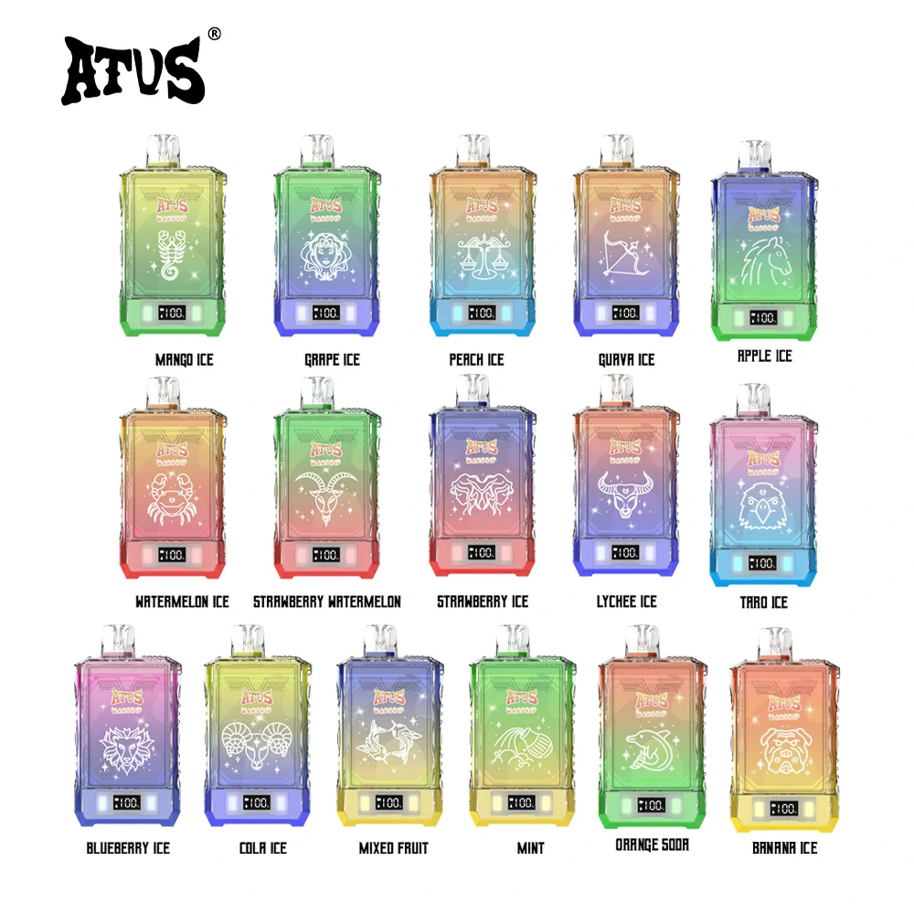 LCD Screen Vapes ATVS Warship 18K Puff Electronic Cigarette 18000 Puffs 5% Nicotine Disposable Vape Pen Original Factory Bulk Buy Disposable Vapes Wholesale