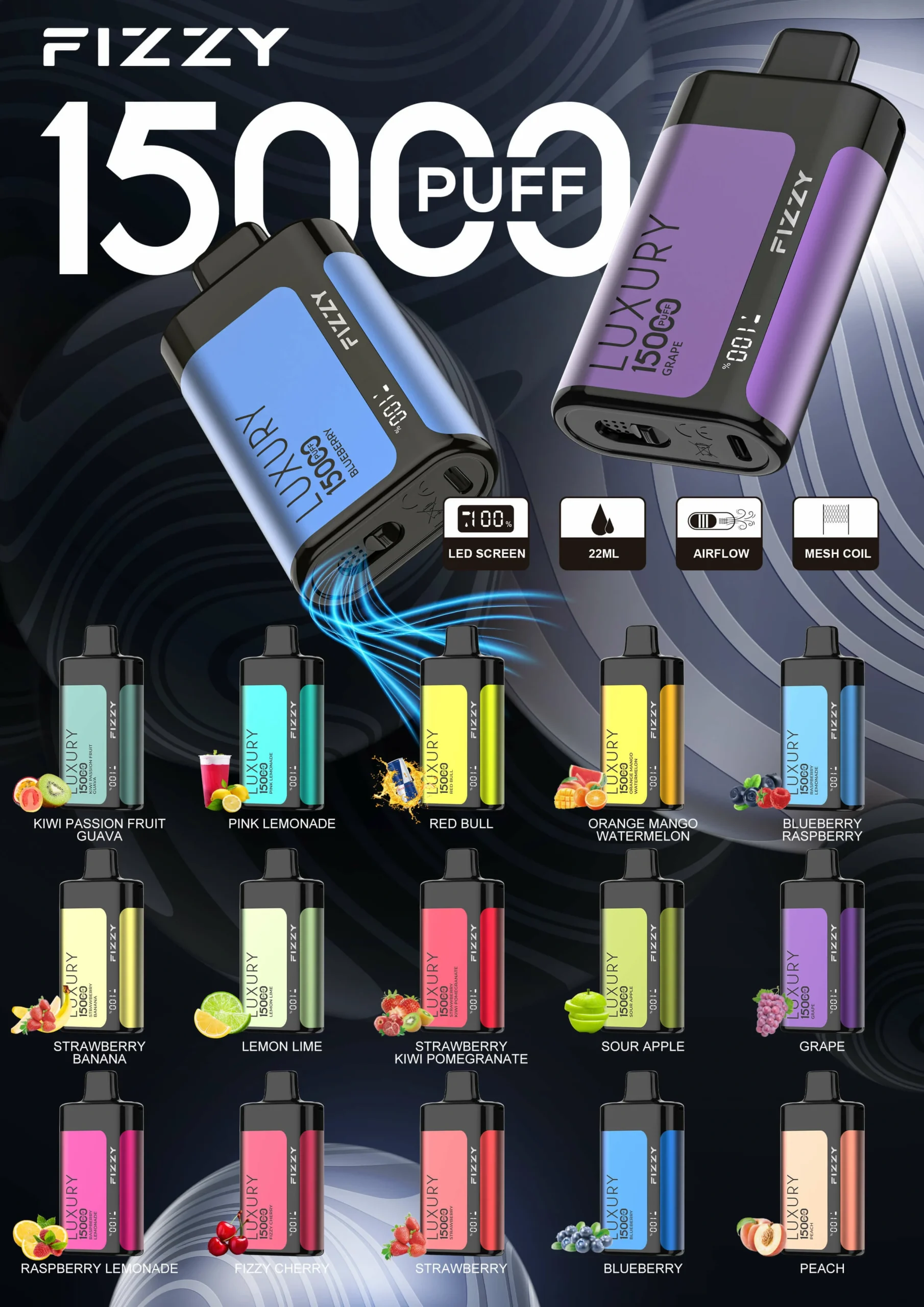 Fizzy Luxury 15000 Puffs (20)