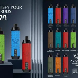 Wholesale Disposable Vape AUPO F18 SALFAKHAR 15000 Puffs with Smart Screen OEM ODM Supported