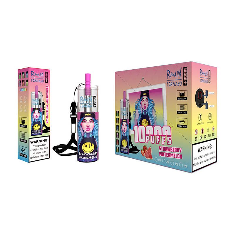 Randm Tornado 10000 Puffs Disposable Vape Pen Low Nicotine 0% 2% 3% 5% Original Rechargeable Wholesale Bulk Buy