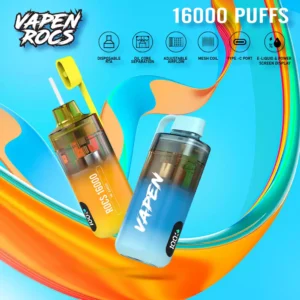 VAPEN ROCS 16000 PUFFS Rechargeable 2% 5% Low Nicotine Refillable Oil Buy Bulk Wholesale Disposable Vape China Original Factory Shipping (4)