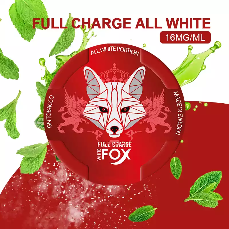 White FOX Nicotine Pouches Online Bulk Purchase 16MG Fresh Flavor Save 35% Original Wholesale